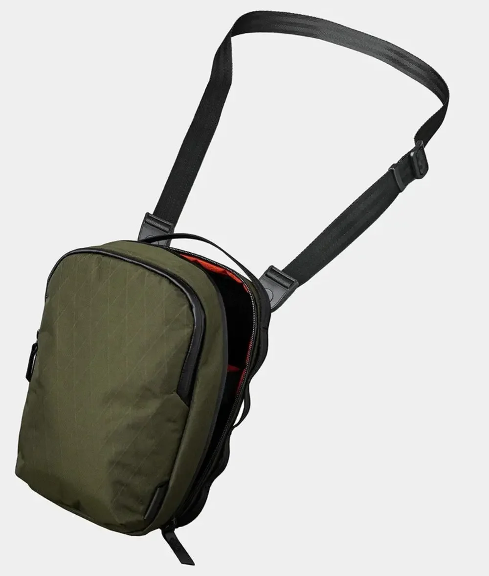 NWT Alpaka Metro Sling Travel Max Crossbody Bag Olive Green X-Pac X42